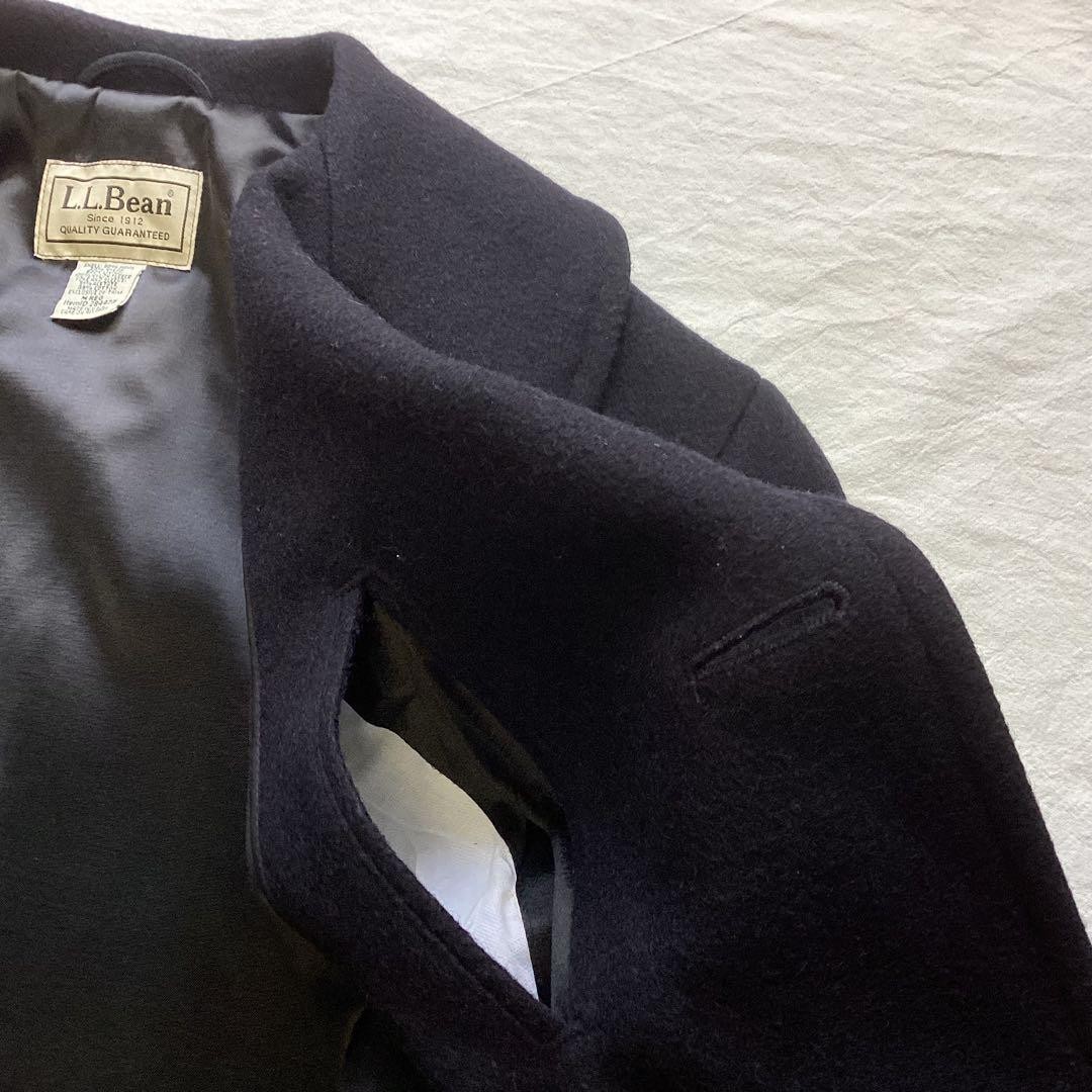 L.L.Bean Sterlingwear Peacoat Men M Made in USA Wool Vintage