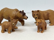 Terra By Battat Bear Family Set Of 4 Realistic PVC Figures 2 Adults And 2 Cubs