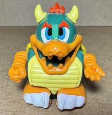 Vintage 1986 Bandai Nintendo Super Mario Bros Bowser Asobot Figure Toy Japan