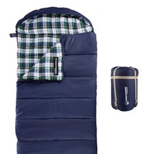 Sleeping Bag - 32F Comfort Rated 3-Season Envelope-Style Sleep Bag with Hood ...
