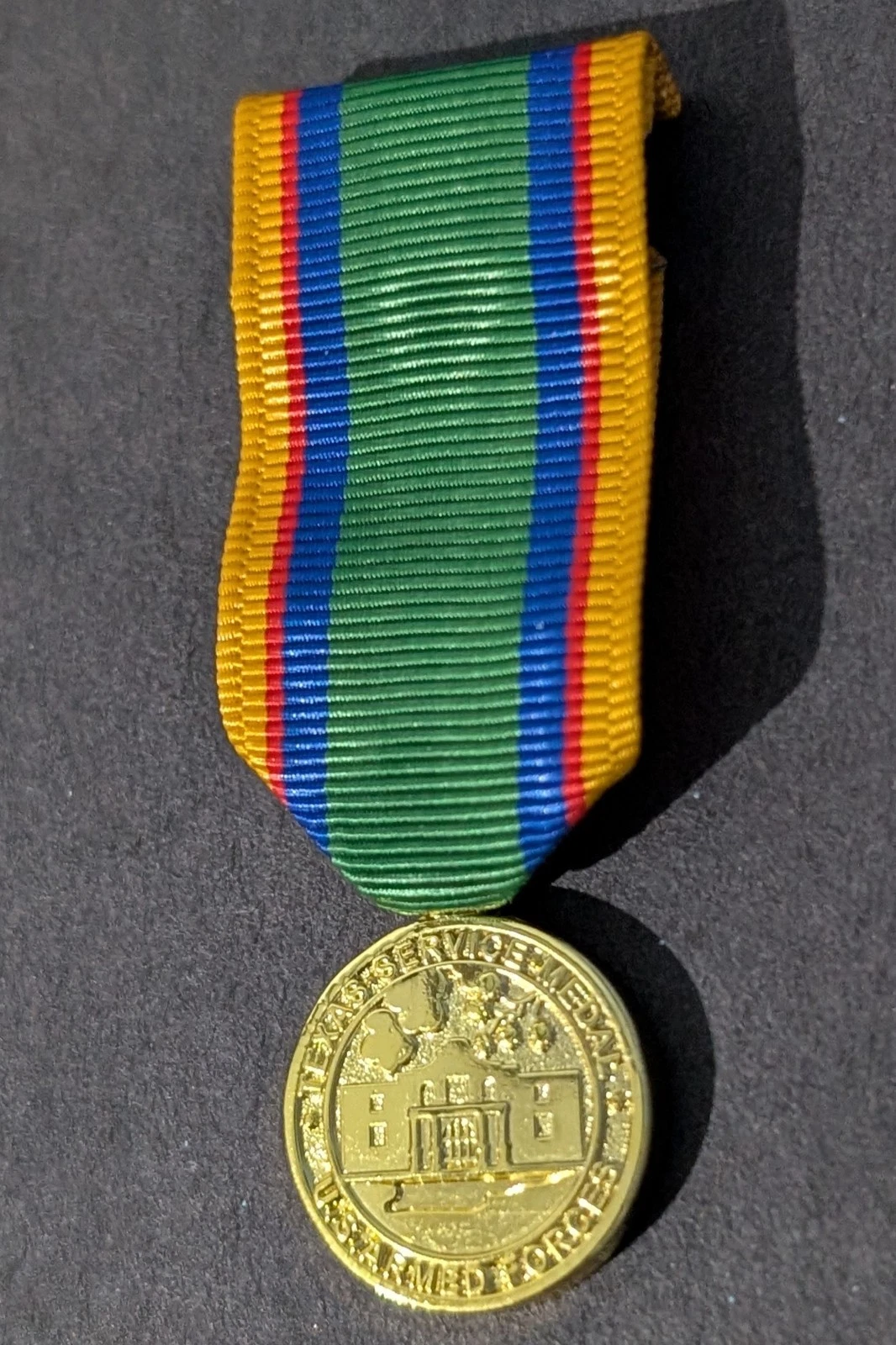 Anodized Miniature Texas Federal Service Medal Mini