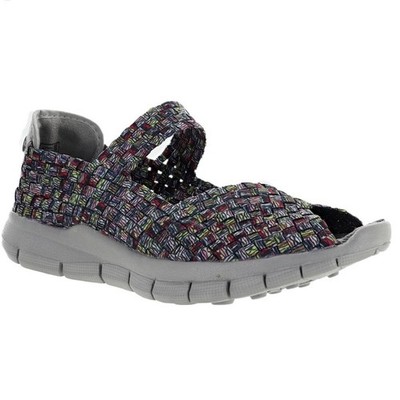 Bernie Mev Comfi Memory Foam Flats Kids' Colorful Woven Sandals size 6 -6.5