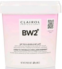 Clairol Professional BW2 Extra Strength Powder Lightener 8oz. Lifts Up To 9 Le