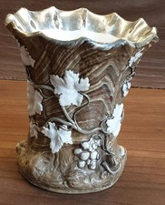 Alte  Vase  Amphore Keramik mit schönem Dekor handgefertigt 20cm