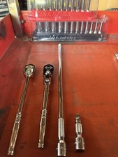Snap-On socket Wrenches(TL72/TF72) Socket Sets W Magnet Tray  And Extensions.