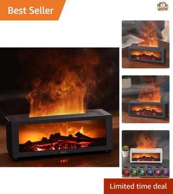 Luxury Remote Control Essential Oil Diffuser - 7 Flames for Cozy Home Ambiance