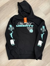 New York Liberty WNBA Round21 Swish Hoodie Black 2XL 2X BNWT Basketball