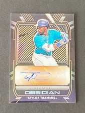 Taylor Trammell  2021 Obsidian Orange Etch Auto #ed 44/75