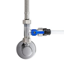 Absperrhahn Absperrventil T-St&uuml;ck 3/8 AG x verschieden x 3/8 &Uuml;M f&uuml;r Wasserfilter