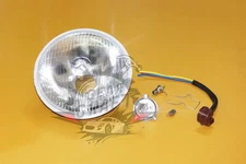 Lucas 7 Inch Classic Car Sealed Beam Headlamp Light Halogen H4 Conversion LHD