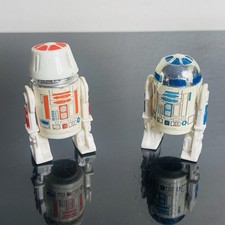 Vintage Kenner Star Wars 1977 R2-D2 & 1978 R5-D4 Dome Droid action figures