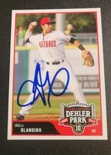 Alex Blandino Signed 2017 Grandstand Billings Mustangs Cincinnati Reds