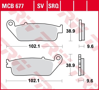 BREMSBELÄGE HONDA VT 750 C SHADOW (97-03) HONDA CB 500 XA (17-)