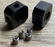 STEEL Wheel Squares (short) For Duratrax Firehammer Smartech Carson FG 1/5 RC