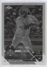 2023 Topps Chrome Update Rookie Debut Negative Refractor Riley Greene 12dh