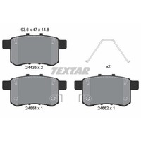 Textar BremsbeläGe Bremsbelegsatz Hinten FüR Honda Accord Viii