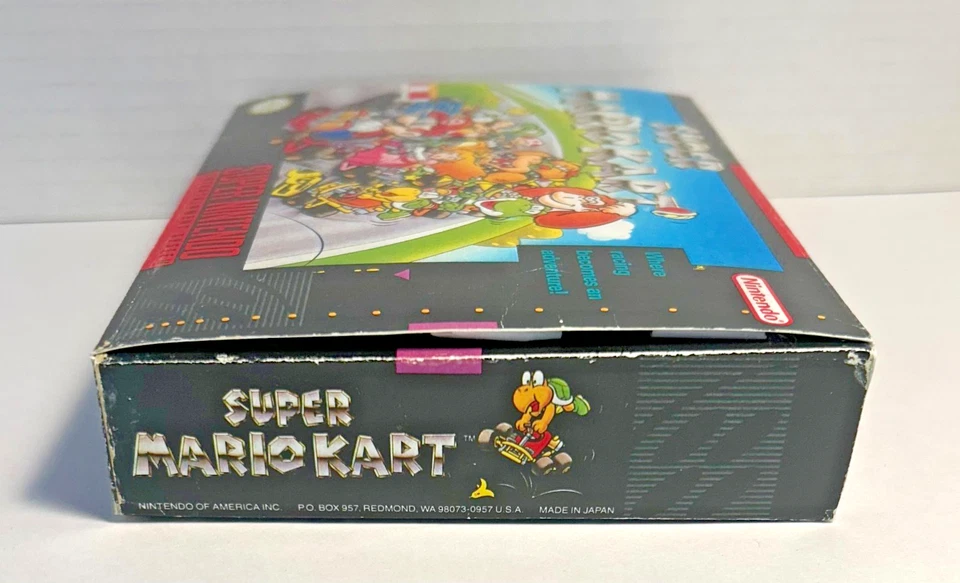 Super Mario Kart SNES 1992 Box Replica – Box Only No Game – Collector Display - Image 3 of 3