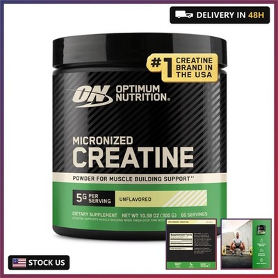 Optimum Nutrition Creatine, Micronized Creatine Monohydrate Powder, Supports Str