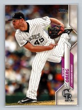 2020 Topps #395 Scott Oberg Colorado Rockies Baseball Card