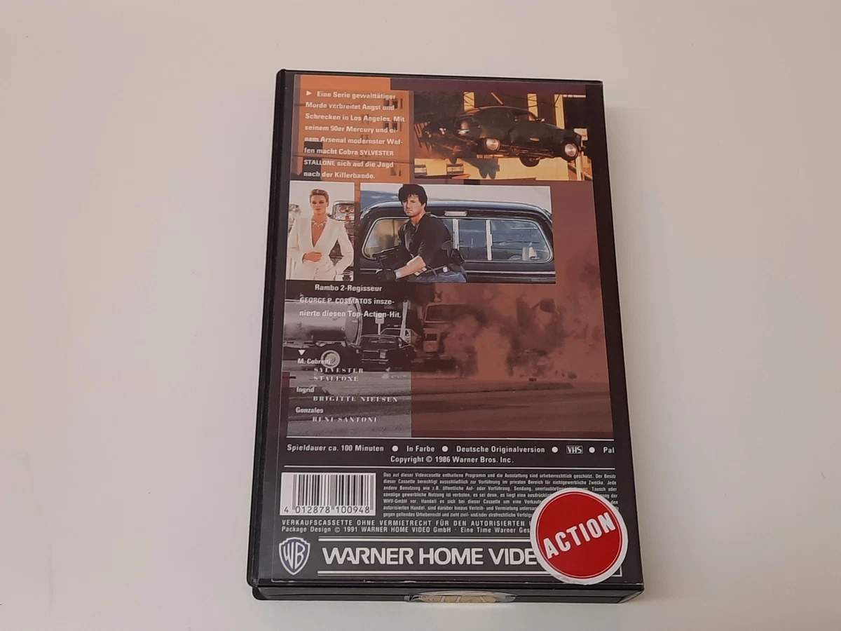 Die City Cobra 1986 VHS German PAL Warner Home Video Sylvester Stallone NEU OVP