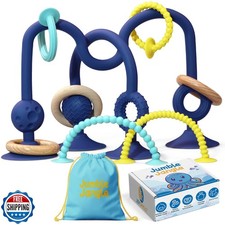 JoySprout Jumble Jangle Baby Teething Toys Suction Cup High Chair Toys for