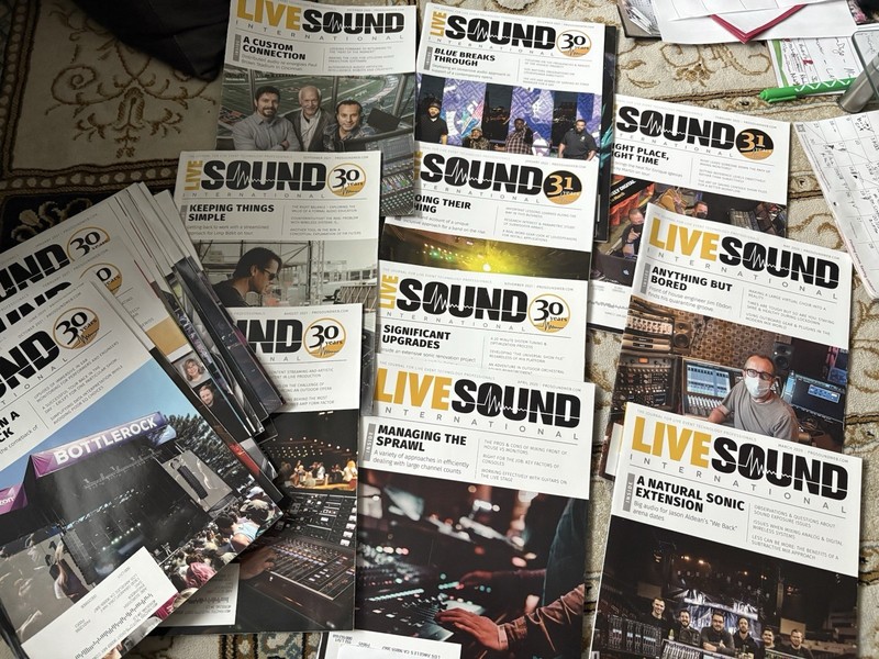 Lot Of 25 Live Sound International Magazines 2020 - 2022 Editions