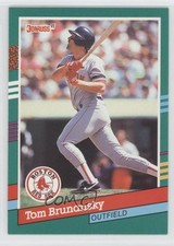 1991 Donruss Tom Brunansky (3 Yellow Stripes on Right Border) #513 0s5