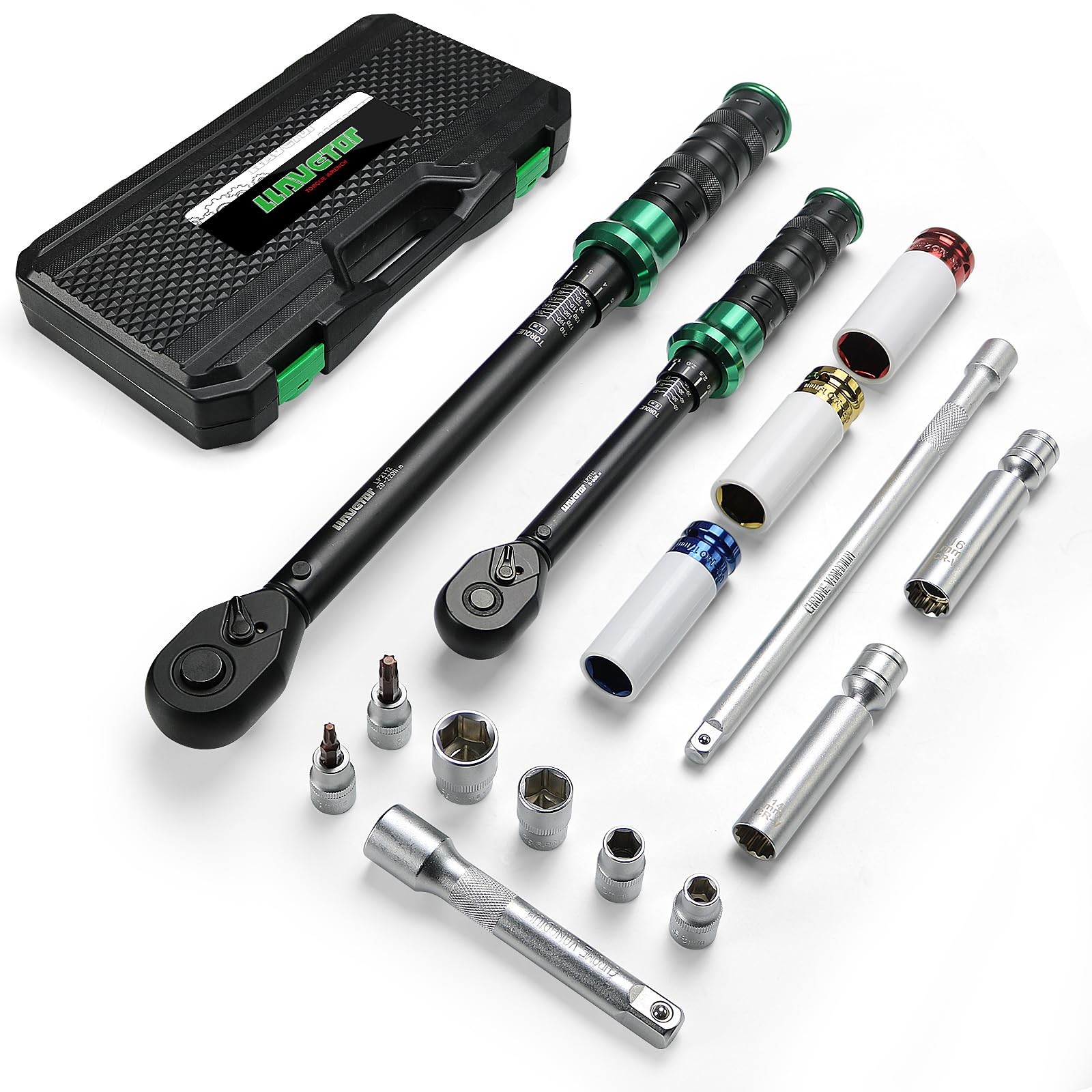 Offerta Set Chiavi Dinamometriche Professionali 3/8" 1/2" 15pz