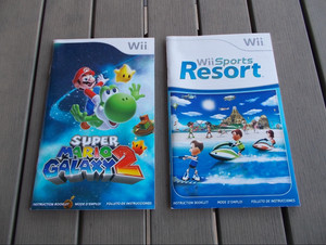 LOT OF 2 Wii ASSORTED INSTRUCTION BOOKLETS ONLY!!!
