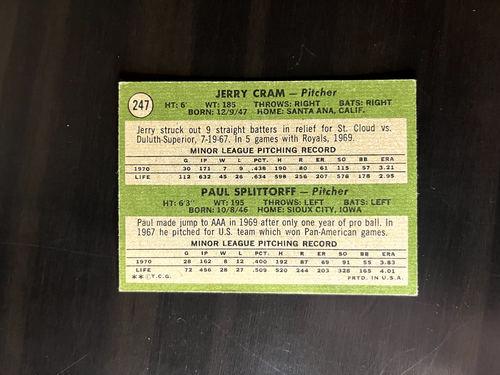1971 Topps Baseball #1-262. You-Pick Complete-Your-Set. Low Ship. Up to 10% Off - Picture 473 of 501