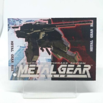 066 Metal Gear Rex Metal Gear Solid Trading card Plastic Back serial KONAM Japan