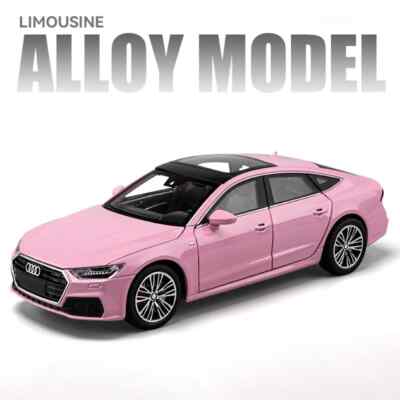 1:24 Audi A7 Alloy Diescast Car Model Sound and Light Toy Collectibles Vehicle