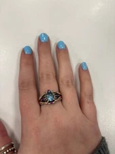 Collector's Edition Enchanted Disney The Little Mermaid Caspia Ring in Silver