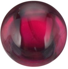 Natural Extra Fine Rich Red Ruby - Round Cabochon - AAA Grade