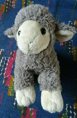 JB3/ DOUDOU PELUCHE MOUTON GRIS BLANC GIPSY 18 CM TBE