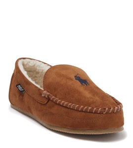 polo ralph lauren dezi ii tan moccasin slippers