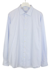 SUITSUPPLY Custom Made Slim Fit Formal Shirt Men's 47L / 18 1/2L Pinstriped