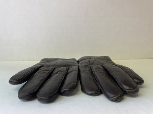 Ladies Soft Brown Cow Hide Leather Driving Gloves - Picture 12 of 14