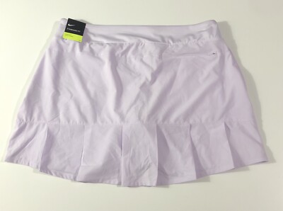Nike Womens Flex Skirt Skort L Golf Tennis Lavender Pleated Pockets BV0257  NEW