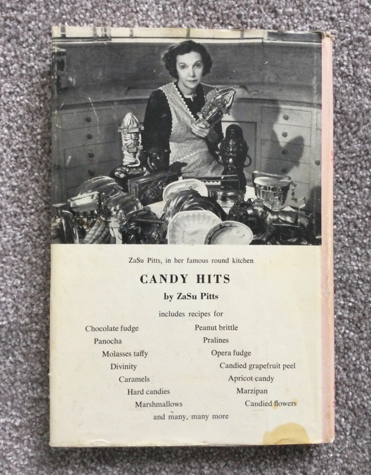 Candy Hits by Zasu Pitts cookbook 1963 1964 2nd Printing sweets recipes