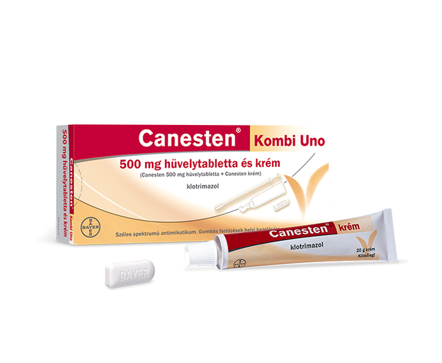 CANESTEN KOMBI UNO 500mg Soft Vaginal Capsule & 20gr Cream 1 DAY