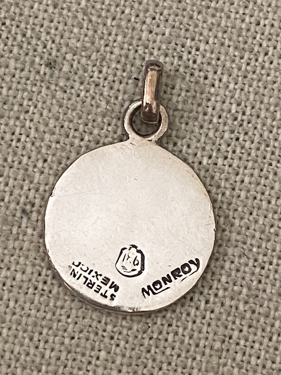 アクセサリー Vintage Mexican silver necklace charm Vintage Mexican Necklace Mid Century Sterling Silver and