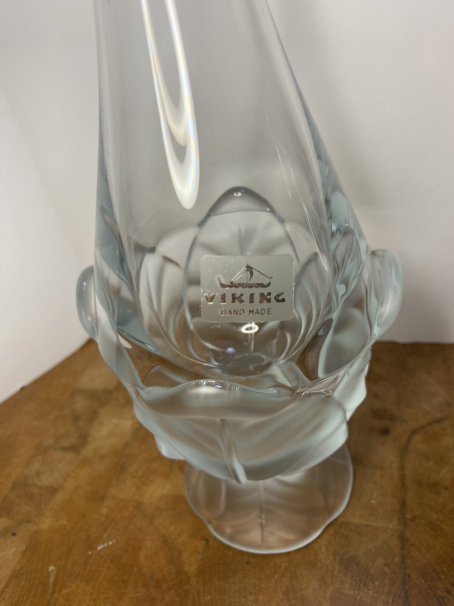 Pair Vintage Viking Glass 16.5