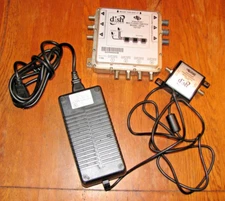 DPP44 173402 DISH NET MUTLI-SATELLITE SWITCH DISH PRO DPP-44 w/ POWER INSERTER