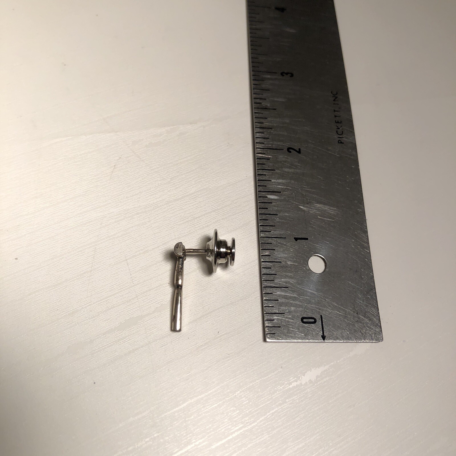 Gavel Pin Metal Judge Lawyer Courtroom Tie Tack Jewelry Silver Tone ...