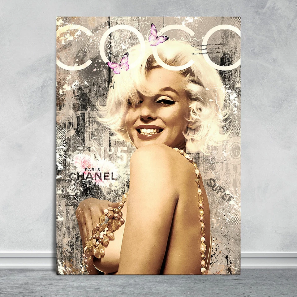 ACRYLGLAS WAND BILD MARILYN MONROE POP ART KUNST DRUCK WOHNZIMMER BILDER EROTIK - Bild 2 von 4