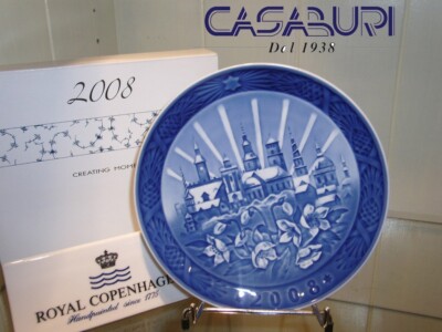 Piatto Da Collezione Royal Copenhagen Natale 2008 - Edizione Speciale 'Natale A Copenaghen'