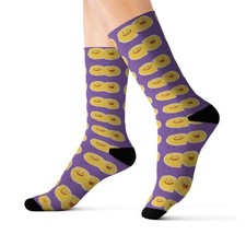 Emoji Socks Light Purple