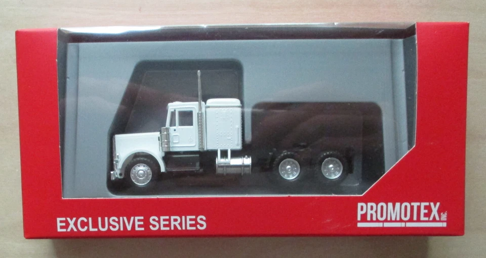 Camión Peterbilt blanco cabina cama Promotex Herpa 1/87 escala HO 25232 Foto 2 de 2