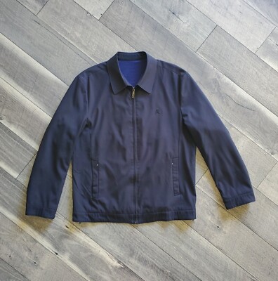 Montagut Paris Mulberry Silk Full Zip Jacket 52 Large Black Charcoal Mens